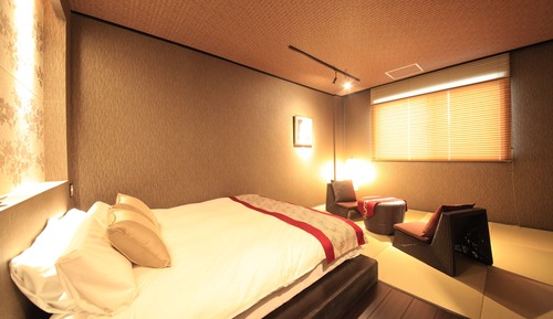 Habitación económica doble, 1 cama de matrimonio, no fumadores (Tatami Area,Private Shower)