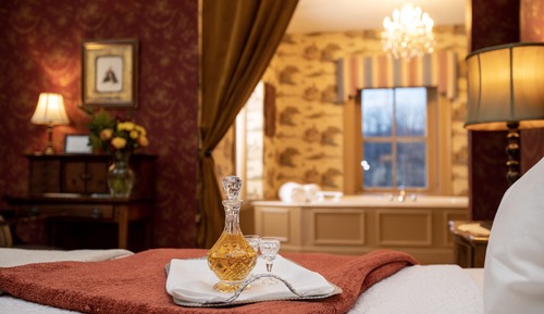 Suite de lujo, 1 cama de matrimonio grande, chimenea, vistas al jardín