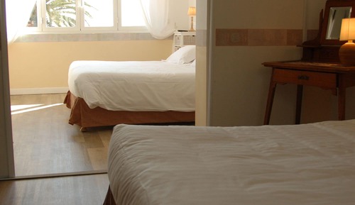 Habitación cuádruple, mirando al mar