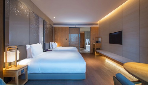 Habitación ejecutiva, 2 camas de matrimonio, vistas al río