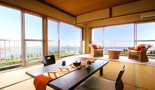 Habitación familiar, no fumadores, vistas al mar (Japanese, 16 tatami mat)