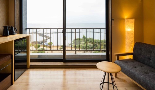 Habitación cuádruple básica, no fumadores, vistas al mar (Japanese-western)