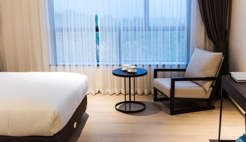 Habitación Deluxe doble, 1 cama de matrimonio grande, vistas a la montaña