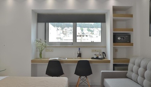 Habitación exclusiva, 1 cama de matrimonio con sofá cama, terraza, vistas a la montaña