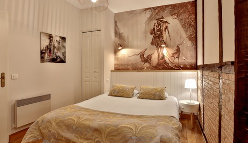 Habitación clásica doble, 1 cama de matrimonio, terraza (2 Pers La Boetie)