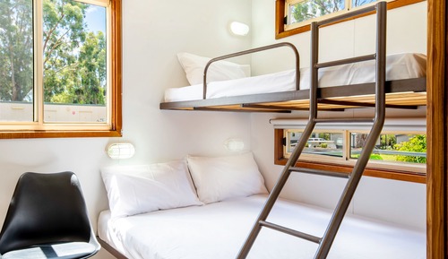 Cabaña económica, 1 habitación (Double + Tri-bunk)