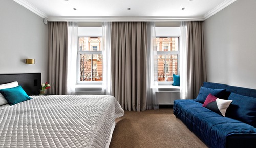 Habitación doble superior, 1 cama de matrimonio con sofá cama