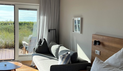 Habitación Deluxe doble, vistas a la playa (Dünenhaus)