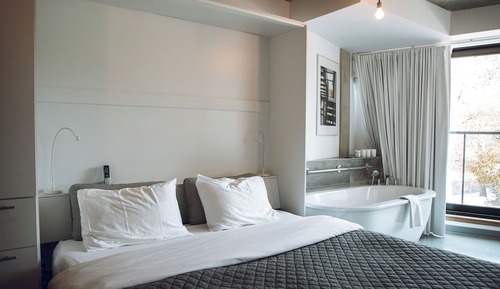 Habitación Deluxe doble, 1 cama de matrimonio grande, bañera