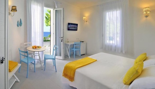 Habitación Deluxe doble, balcón, vistas al mar