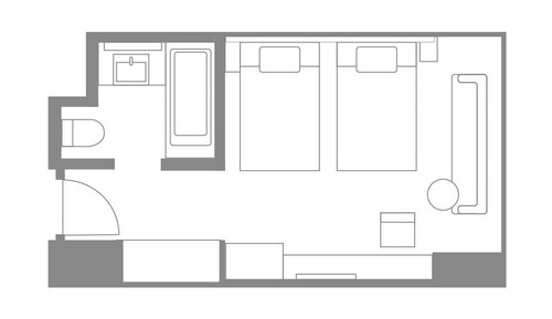 Habitación Club, 2 camas individuales