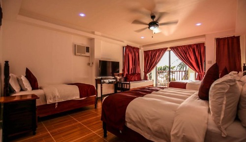 Habitación familiar, vistas al mar