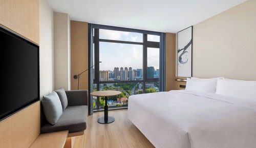 Habitación estándar, 1 cama de matrimonio grande, vistas a la ciudad