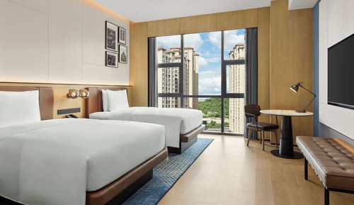 Superior Room, 2 Double Beds, City View