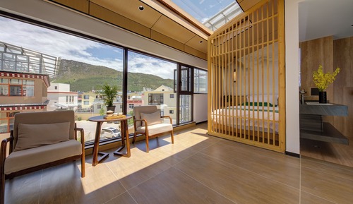 Habitación de lujo con 2 camas individuales, vistas a la montaña