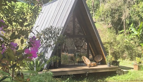 Chalet, vistas al jardín