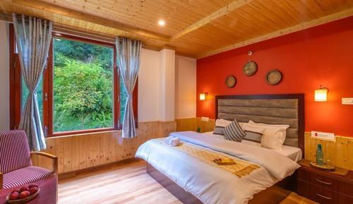 Habitación Deluxe doble, balcón, vistas a la montaña