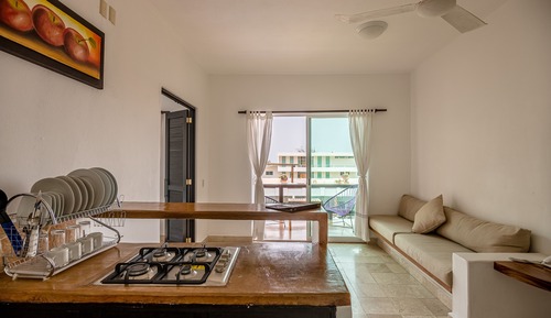 Suite junior, 1 cama de matrimonio grande, accesible para personas con discapacidad, cocina básica