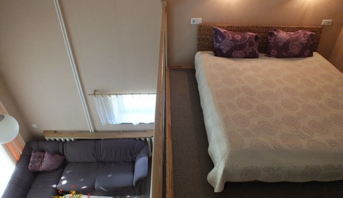Loft familiar, 1 cama doble con sofá cama, cocina básica