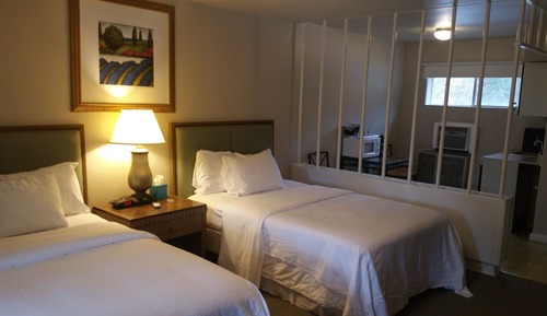 Habitación básica doble, 2 camas dobles, no fumadores, frigorífico