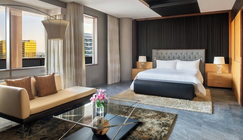 Suite presidencial, 1 cama doble, fumadores, vistas a la ciudad (Terrace)