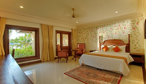Casa de campo de lujo, 1 cama de matrimonio grande, balcón, vistas a la laguna