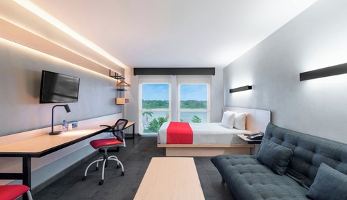 Habitación superior, 1 cama de matrimonio con sofá cama