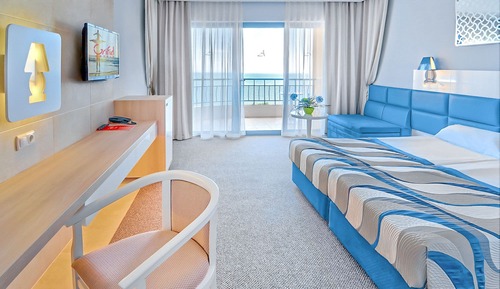 Habitación estándar doble, vistas al mar (Free Aquapark Access)