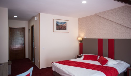 Habitación panorámica doble, 1 cama de matrimonio, vistas a la montaña, junto a la montaña