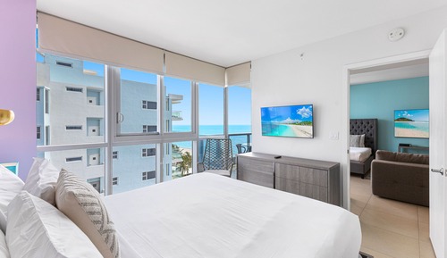 Apartamento Premium, 1 habitación, balcón, vistas parciales al mar