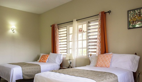 Habitación Deluxe, 2 camas dobles, no fumadores, vistas al jardín