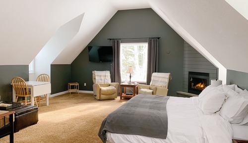 Suite estudio Deluxe, 1 cama de matrimonio grande, vistas al jardín