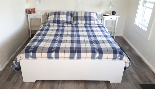 Cabaña Confort, 1 cama de matrimonio, cocina básica, vistas al mar