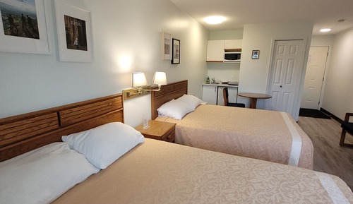 Habitación Premium, 2 camas de matrimonio, cocina básica, vistas a la montaña