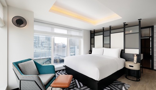 Suite, 1 cama de matrimonio con sofá cama, vistas a la ciudad