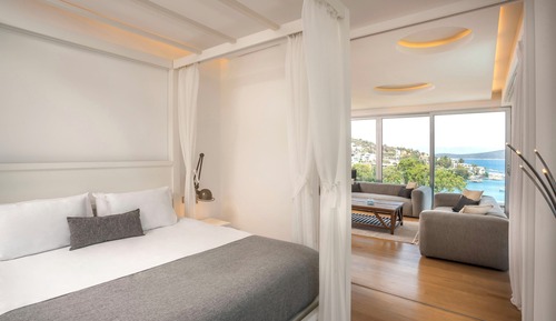 Suite panorámica, 1 cama doble, vistas al mar