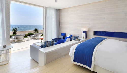 Suite, 1 cama de matrimonio grande, vistas al mar, frente a la playa