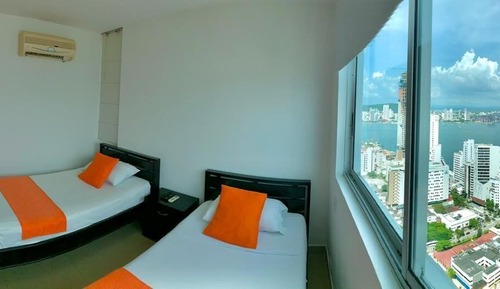 Apartamento Premium, 2 habitaciones, balcón, vistas a la playa