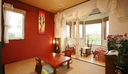 Habitación, varias camas (Japanese-style room with sunroom)