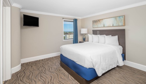 Suite estudio, 1 cama de matrimonio, vistas a la ciudad