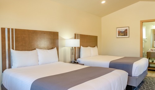 Cabaña Premium, 2 camas de matrimonio, frigorífico y microondas, vistas a la montaña