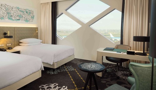 Habitación ejecutiva, 2 camas individuales (Airport View, Lounge Access)