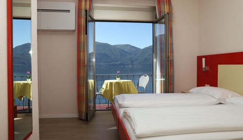Habitación panorámica doble, balcón, vistas al lago