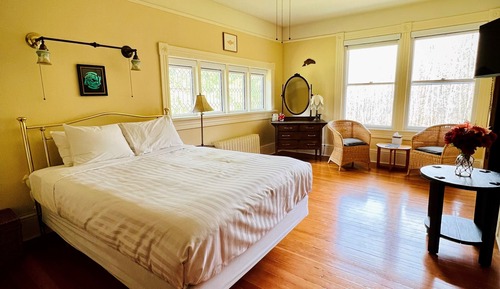 Habitación, baño privado, vistas al jardín
