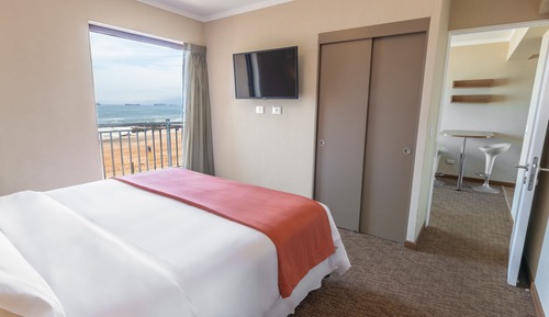 Suite junior, 1 cama de matrimonio grande, balcón, vistas a la playa
