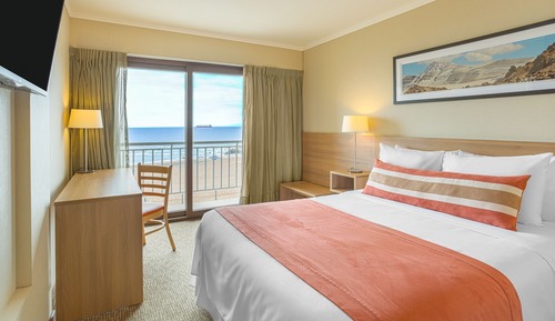 Habitación estándar, 1 cama de matrimonio, balcón, vistas a la playa