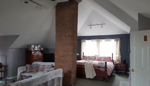 Suite romántica, 1 cama de matrimonio grande con sofá cama