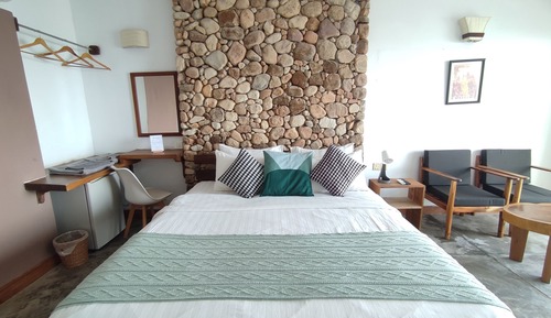 Habitación Deluxe doble, bañera, vistas al mar