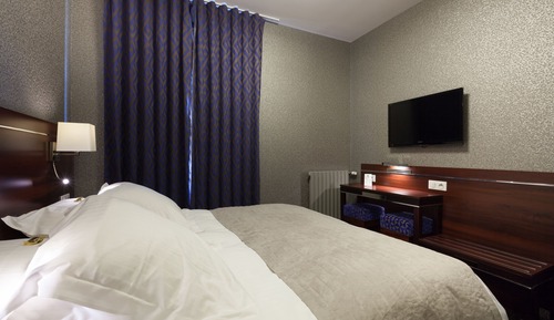 Habitación estándar con 1 cama doble o 2 individuales, vistas a la ciudad
