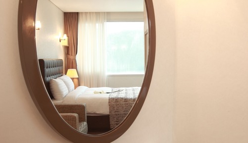 Habitación superior, 1 cama doble, no fumadores, vistas parciales al mar (OCEAN)